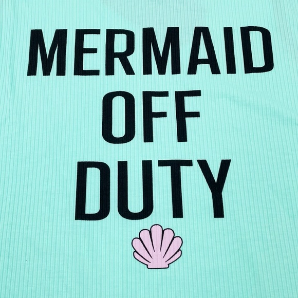 NEW Torrid Disney The Little Mermaid Off Duty Rib Fitted High Neck Tank Size 1X - Picture 4 of 10